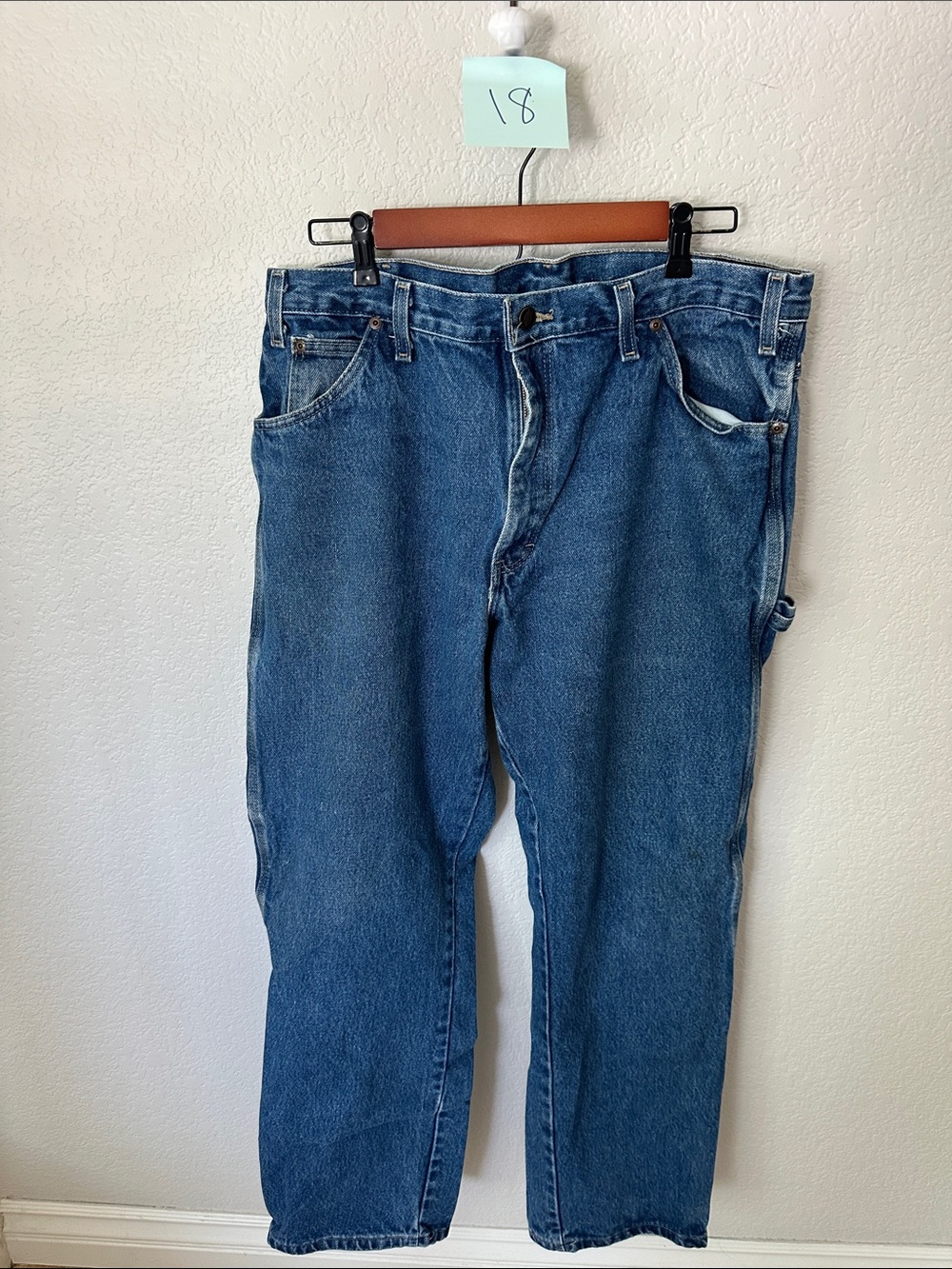 Dickies Men's Relaxed Blue Work Jeans